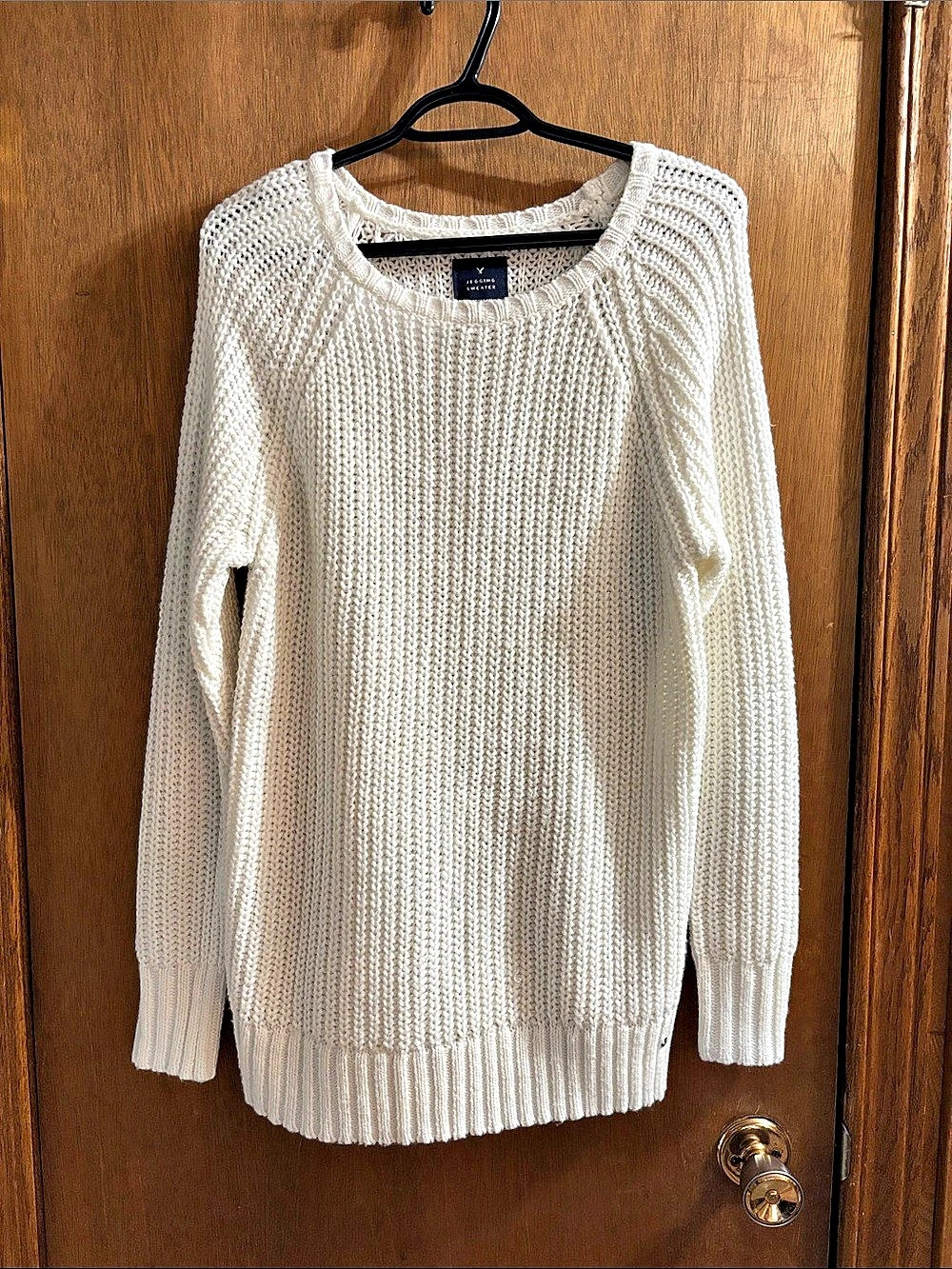 American Eagle Outfitters American Eagle Jegging Sweater Cream Size Medium